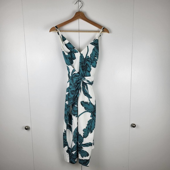 SOLD | C/MEO Collective Tropical Floral Midi Cocktail Dress | XS - Picture 4 of 9